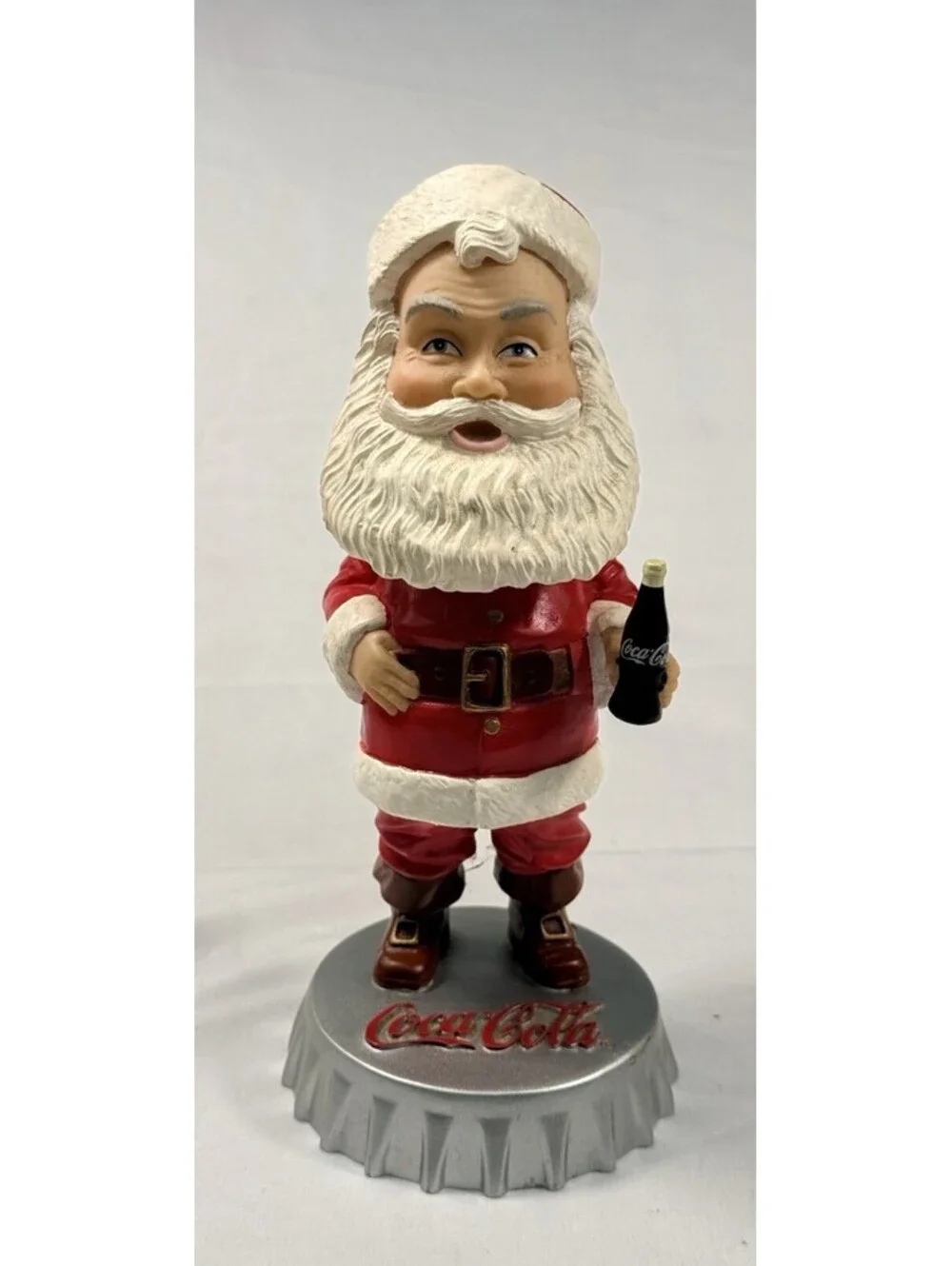 Santa Claus Bobblehead Coca-Cola Coke Hardees Collectible Figure Christmas 2002